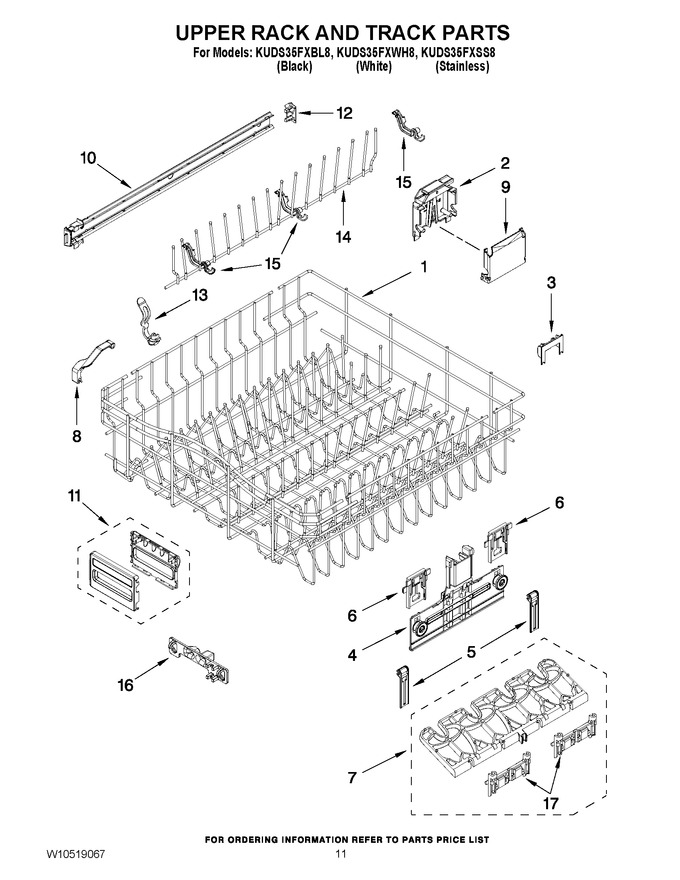 Diagram for KUDS35FXWH8