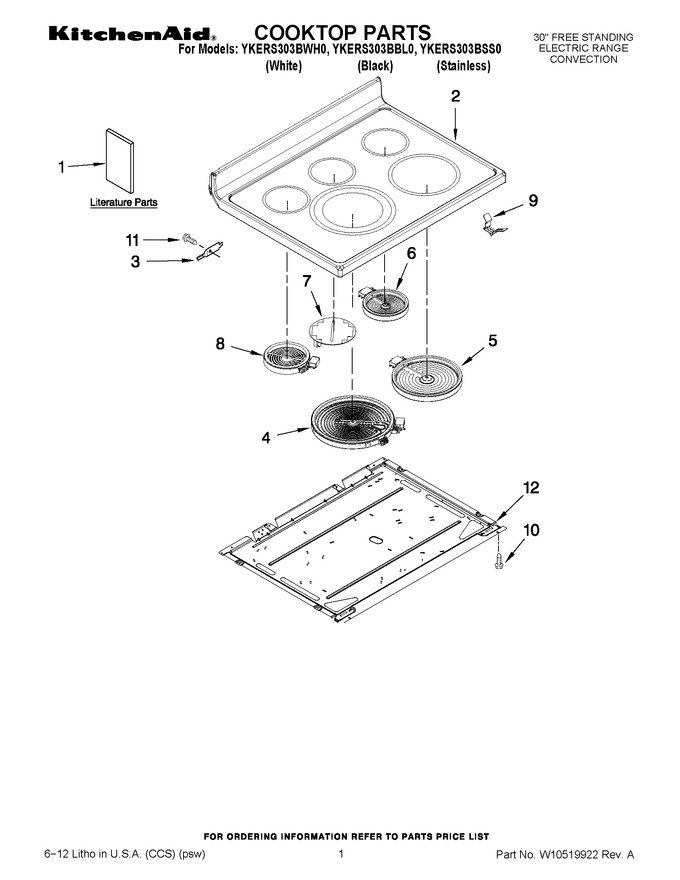 Diagram for YKERS303BWH0