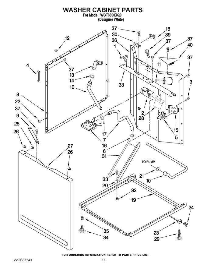 Diagram for WGT3300XQ0