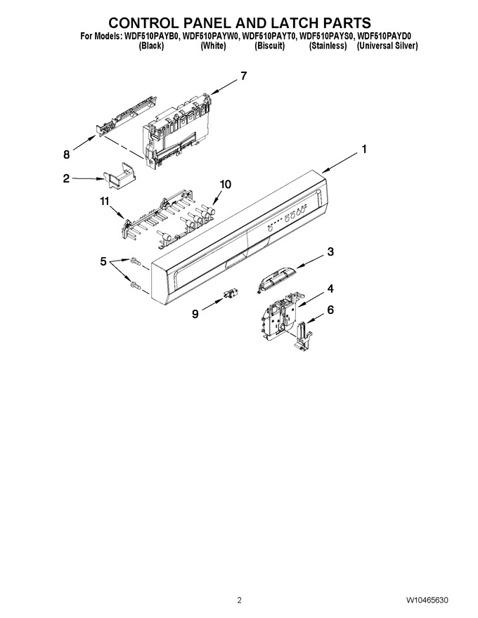 Diagram for WDF510PAYW0