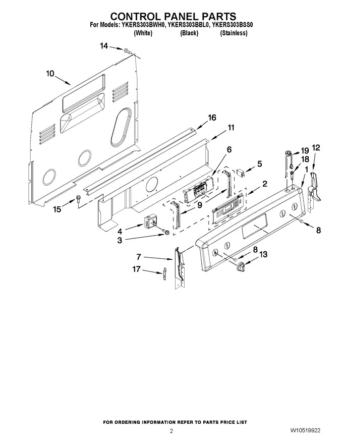 Diagram for YKERS303BWH0