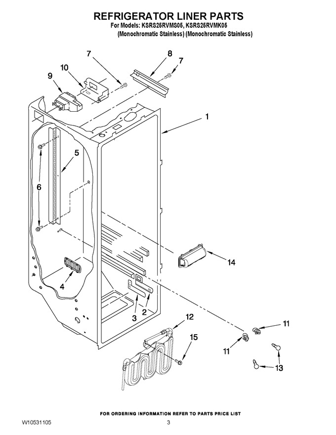 Diagram for KSRS25RVMK05