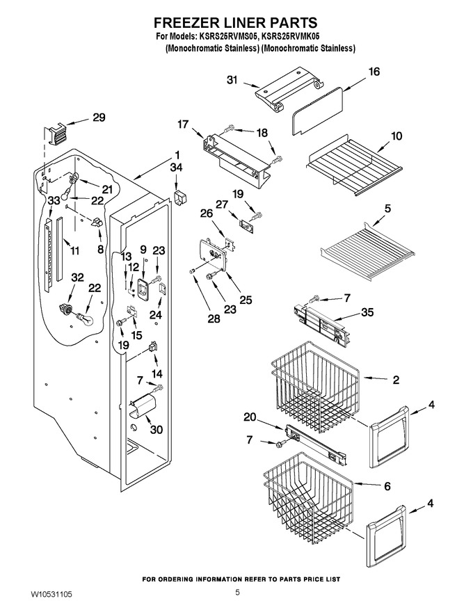 Diagram for KSRS25RVMK05