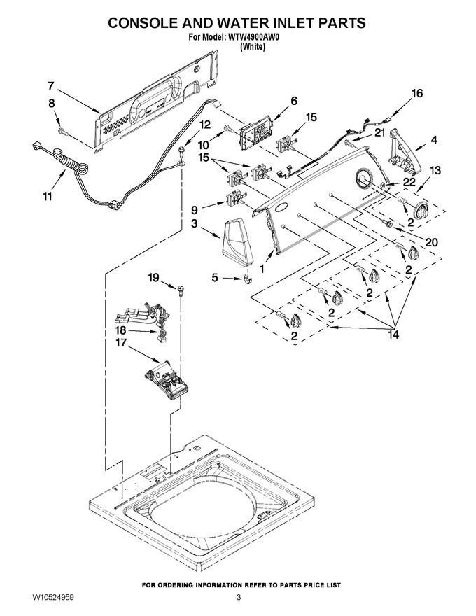 Diagram for WTW4900AW0
