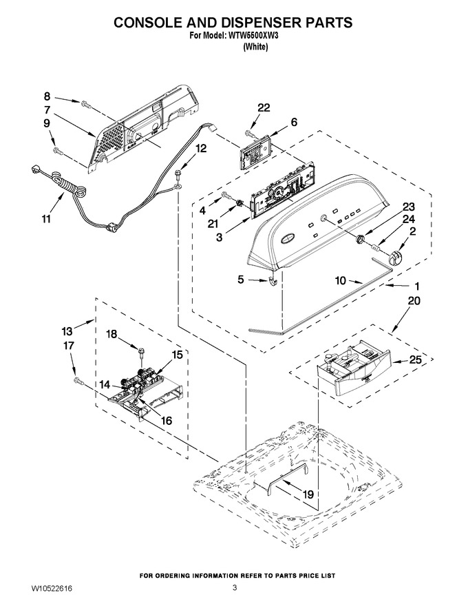 Diagram for WTW5500XW3