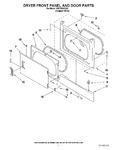 Diagram for 02 - Dryer Front Panel And Door Parts