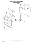 Diagram for 03 - Lower Oven Door Parts