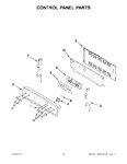 Diagram for 02 - Control Panel Parts