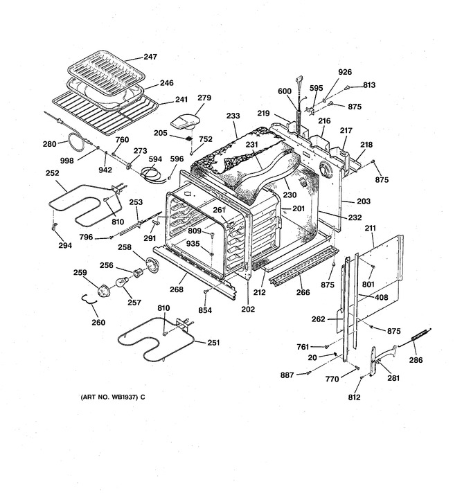 Diagram for ZEK734GP5BG