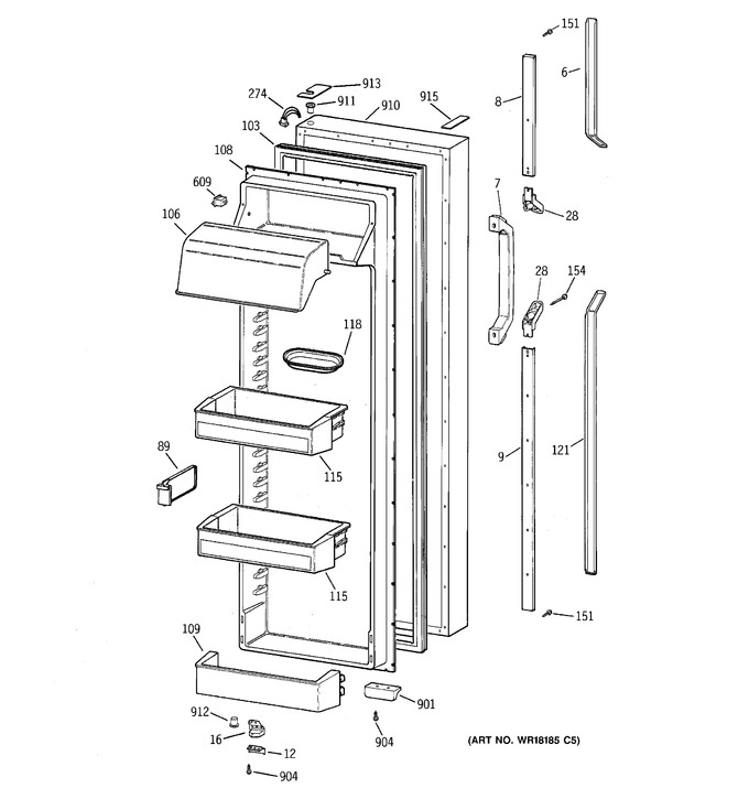 Diagram for TFX28PPZCAA