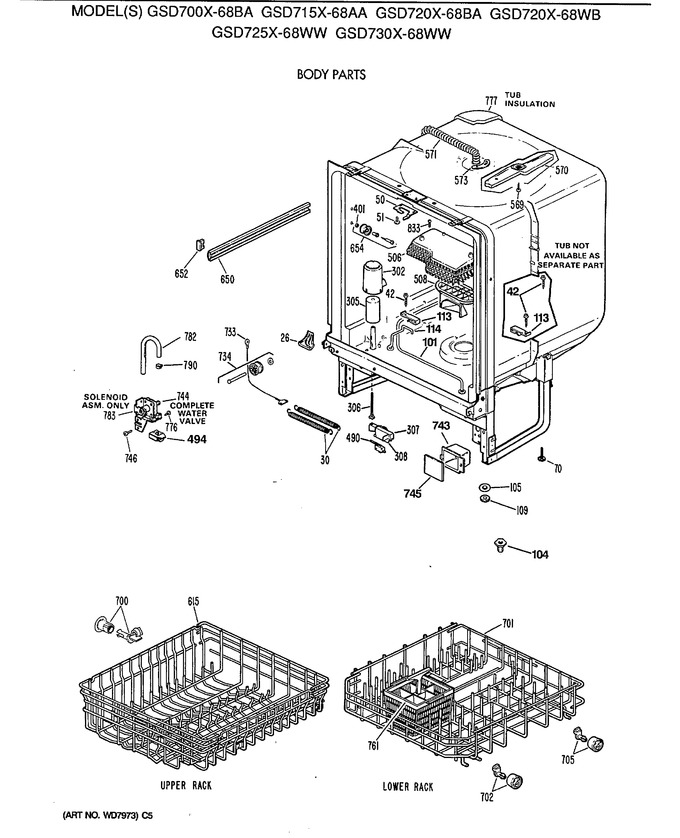 Diagram for GSD720X-68WB