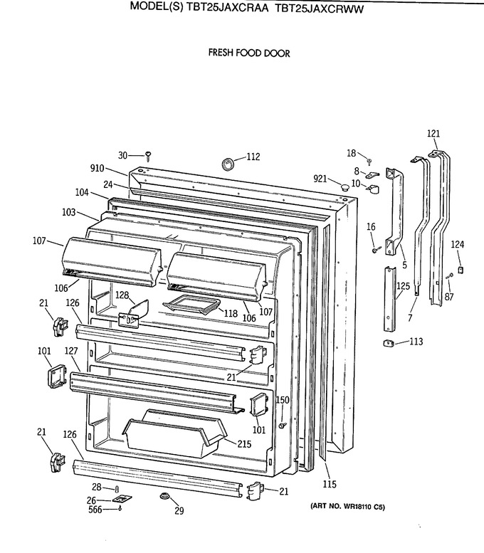 Diagram for TBT25JAXCRWW