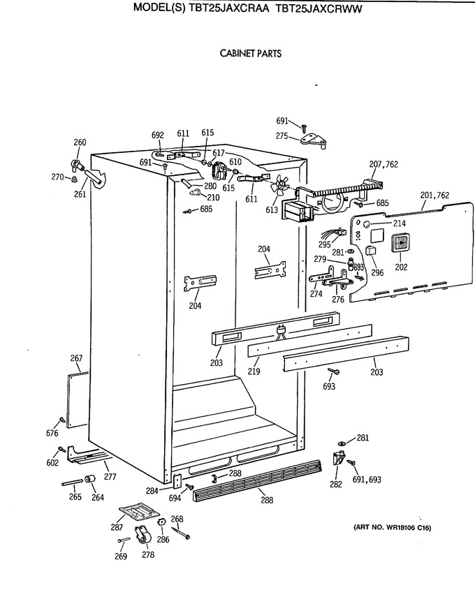 Diagram for TBT25JAXCRWW