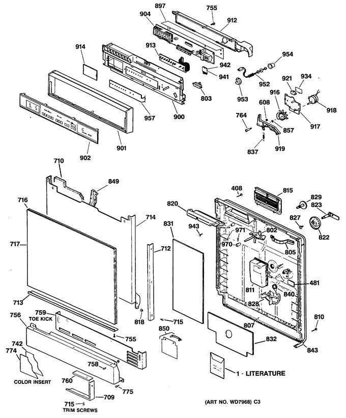 Diagram for GSD2920T60BB