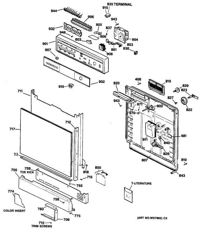 Diagram for GSD730T-62WW