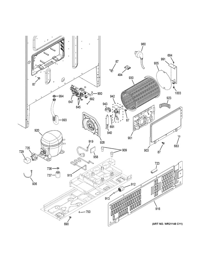 Diagram for ZWE23ESHNSS