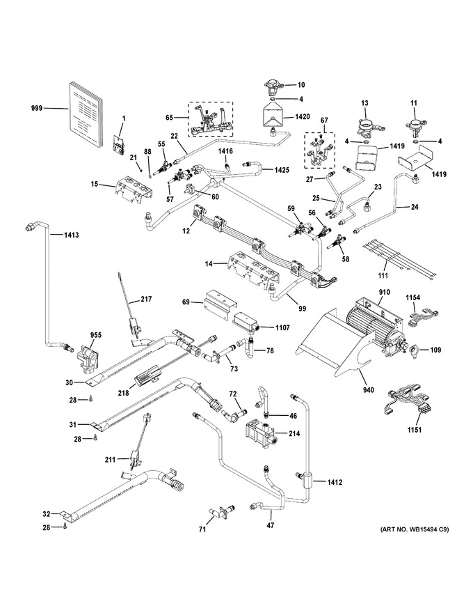 Diagram for PGS960BEL2TS