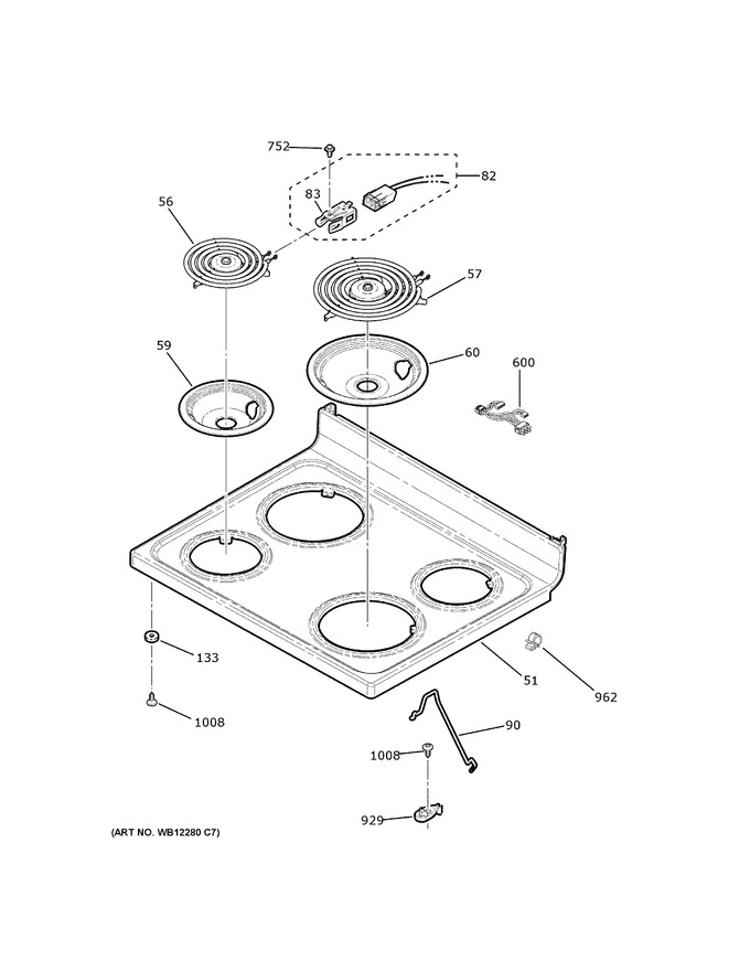 Diagram for JB258DM4WW