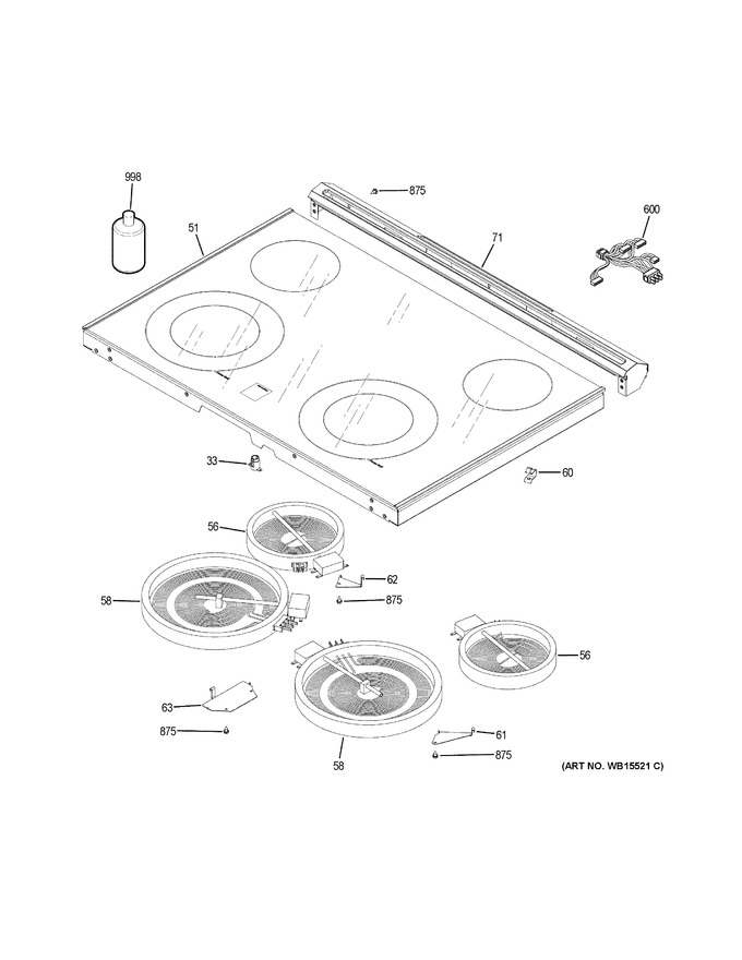 Diagram for JS645EL8ES