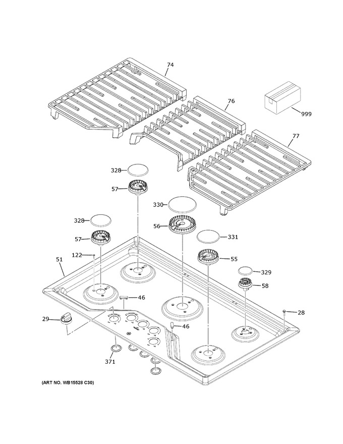 Diagram for JGP5030SL4SS