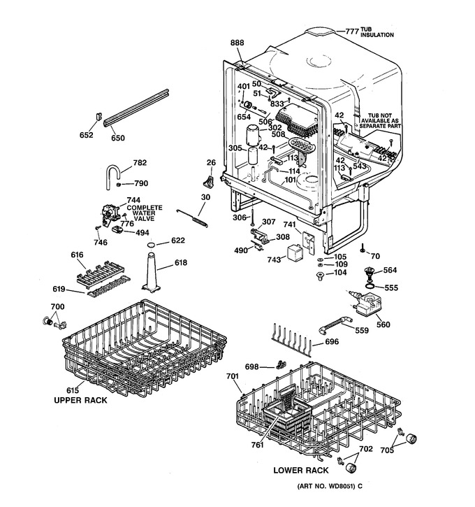 Diagram for GSD3930C02WW