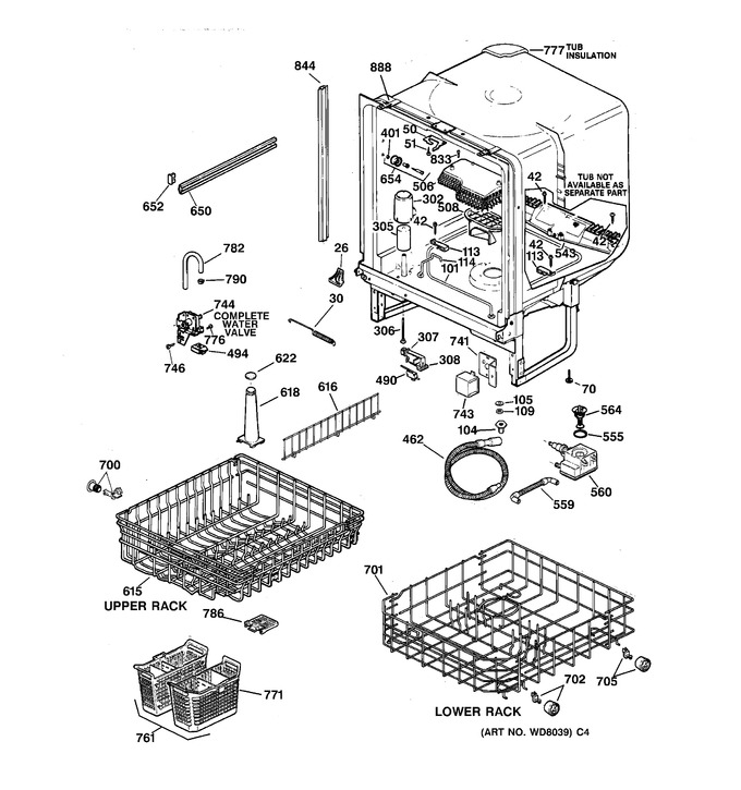 Diagram for GSD4030Z05WW