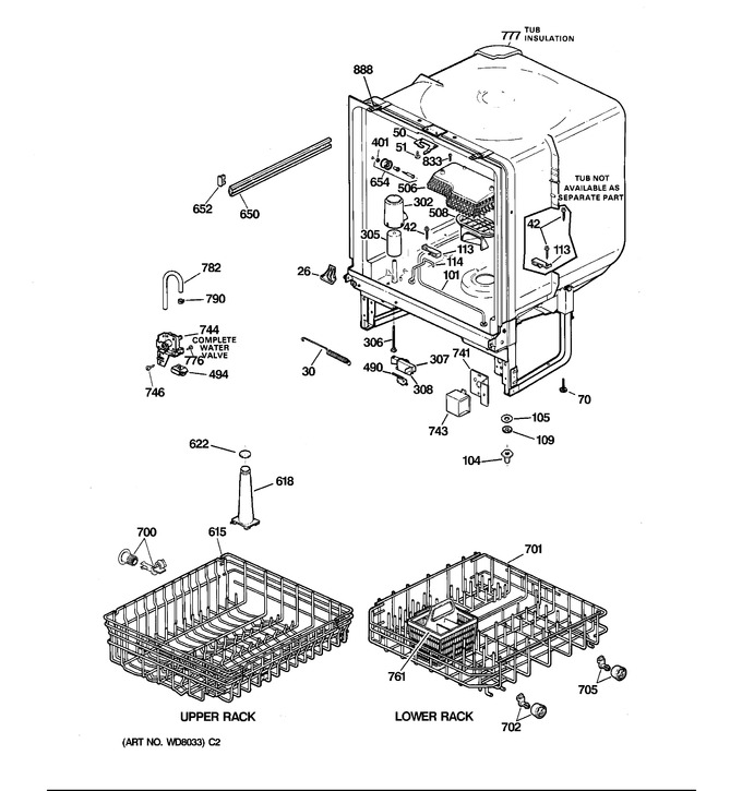Diagram for GSD3230Z05WW