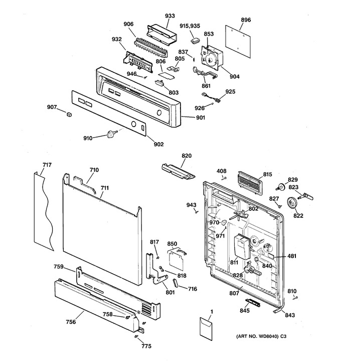 Diagram for GSD3430Z05WW