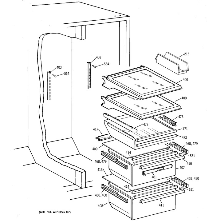 Diagram for TFX25CPCEWW