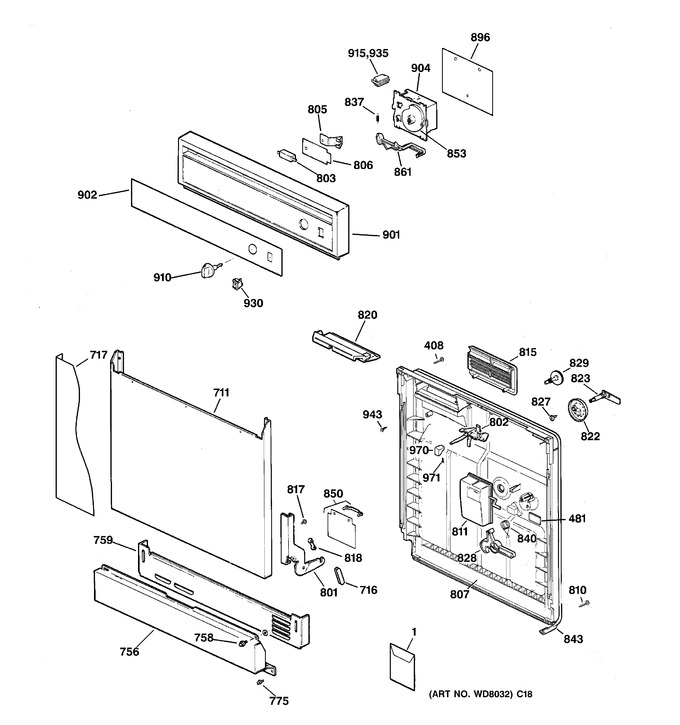 Diagram for HDA2030Z05WW