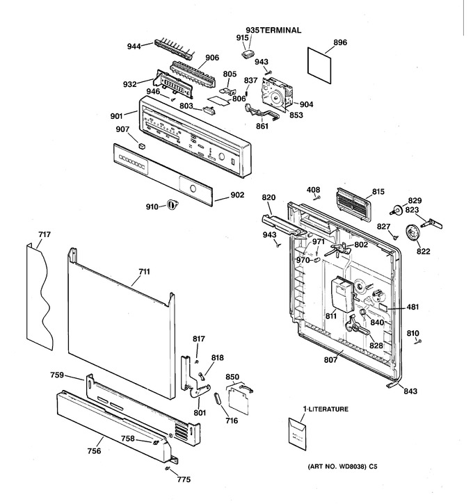 Diagram for GSD3630ZZ3WW