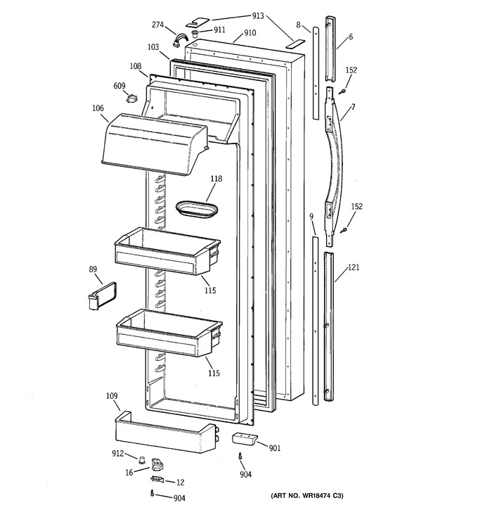Diagram for TFX28PPCGWW