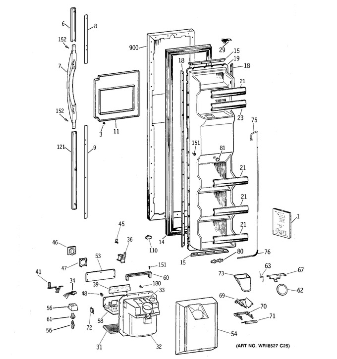 Diagram for TFX25CPCGWW