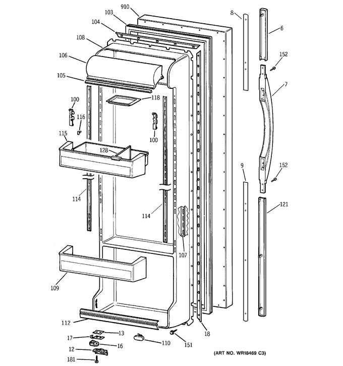 Diagram for TFX25CPCGWW