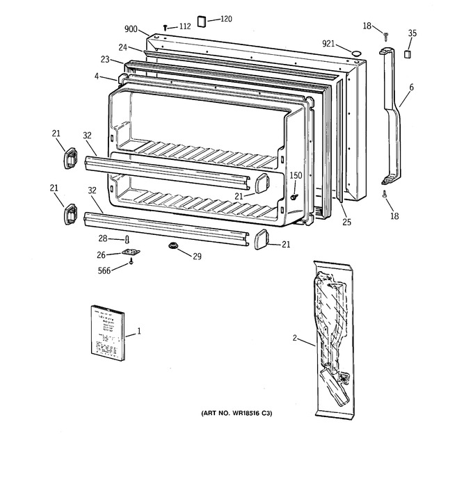 Diagram for TBG18IADARWW