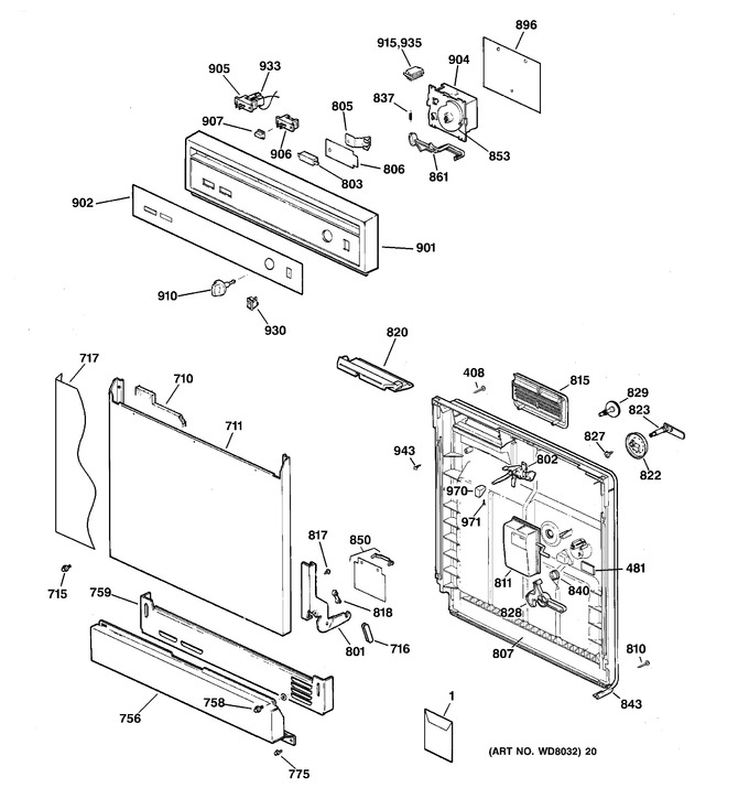 Diagram for GSD2230F00WW