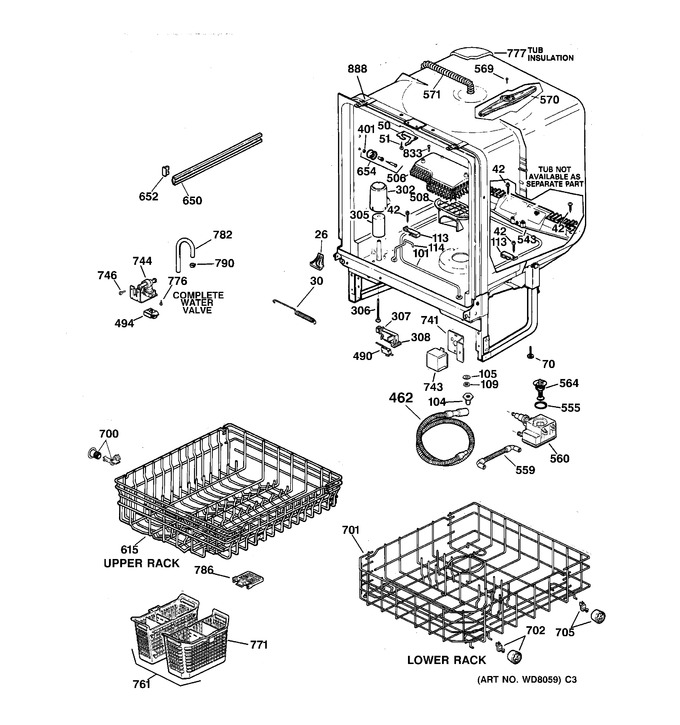 Diagram for GSD3735F00WW