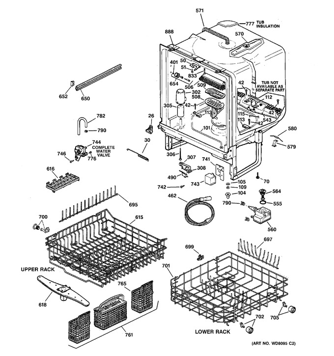 Diagram for GSD5600G00WW
