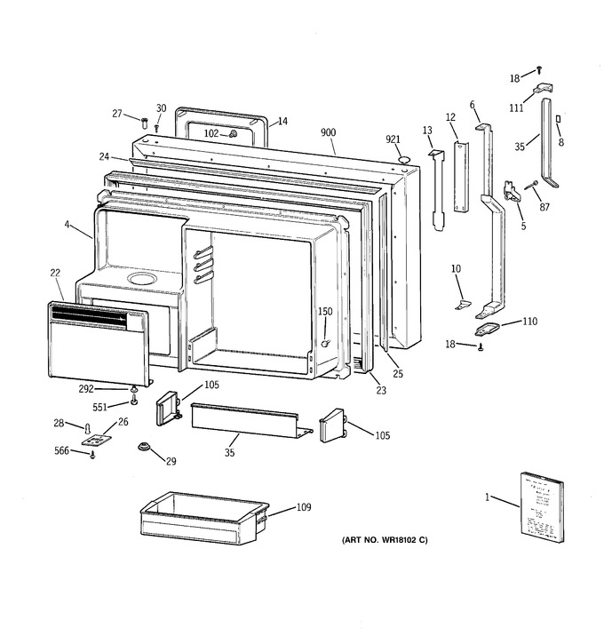 Diagram for TBE25PCSKRWW