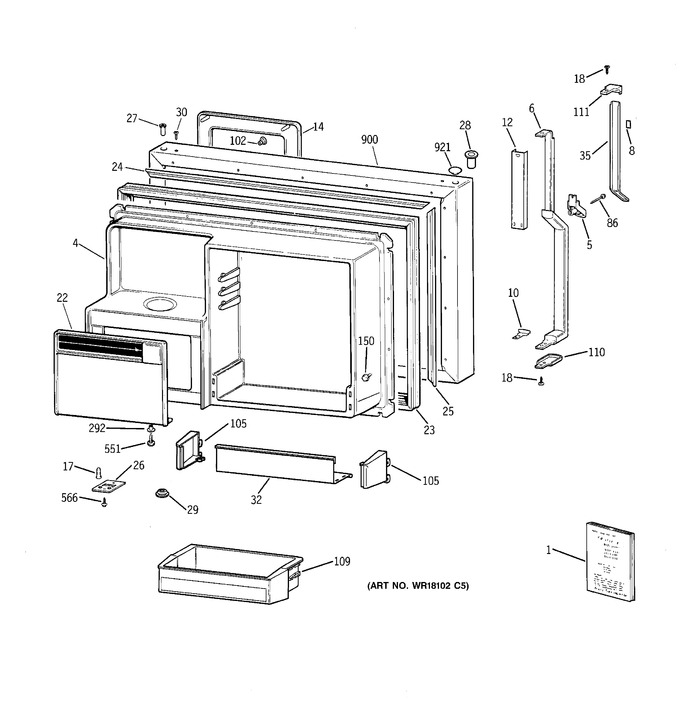 Diagram for TBX25PRYHLBB