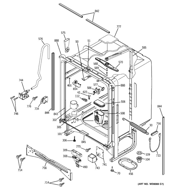 Diagram for PDW7700G00CC