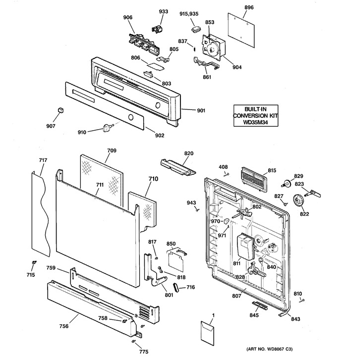Diagram for GSC3200F01BL