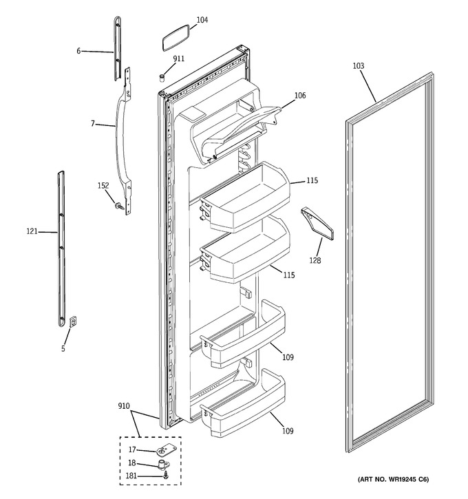 Diagram for ESH25XGRAWW