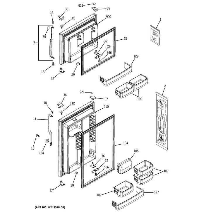 Diagram for GTH18KBRARWW