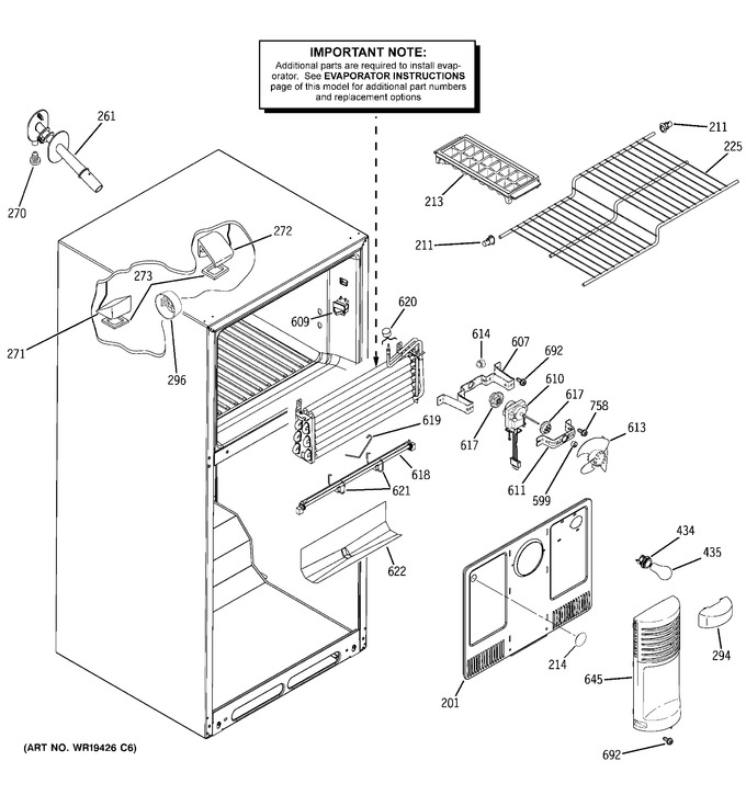 Diagram for GTH18KBRARWW