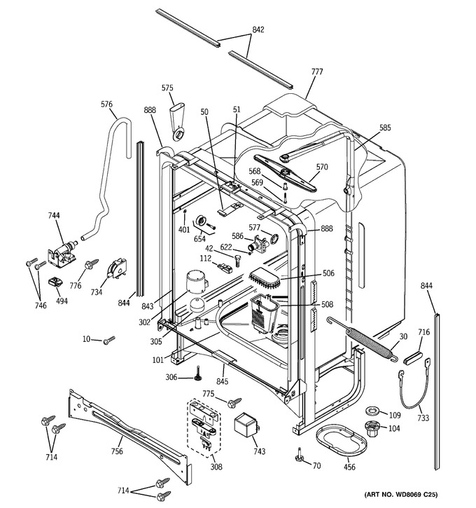 Diagram for EDW4000G03WW