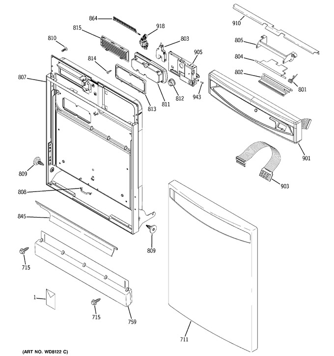 Diagram for PDW7800J03BB