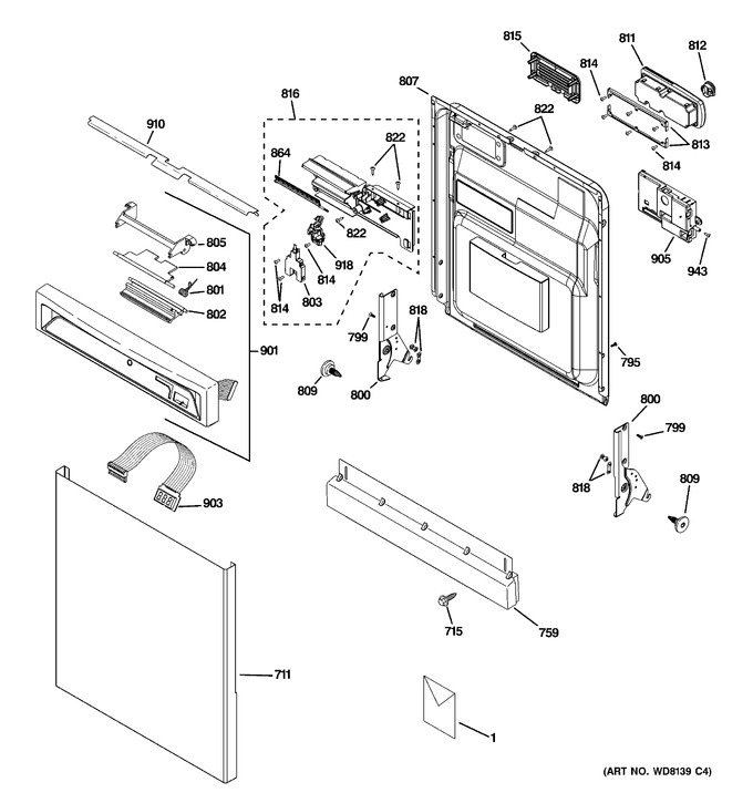Diagram for PDW8700J03BB