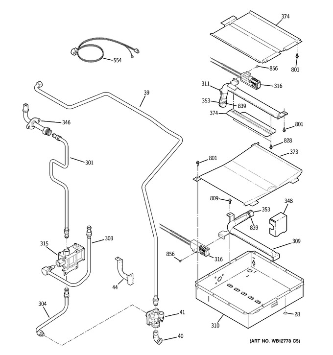 Diagram for JGSP48WH3WW
