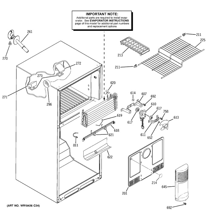 Diagram for GTH18JBRVRWW
